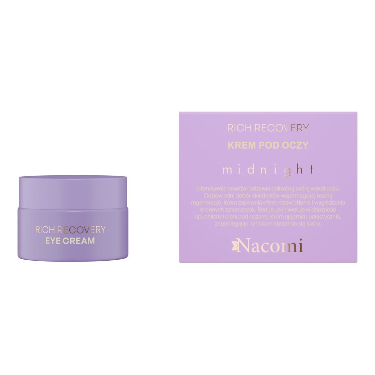 Nacomi Rich Recovery Midnight Krem pod oczy 15ml