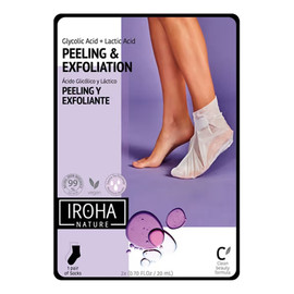 Peeling & exfoliation foot mask złuszczająca maseczka do stóp w formie skarpet lavender 2x20ml