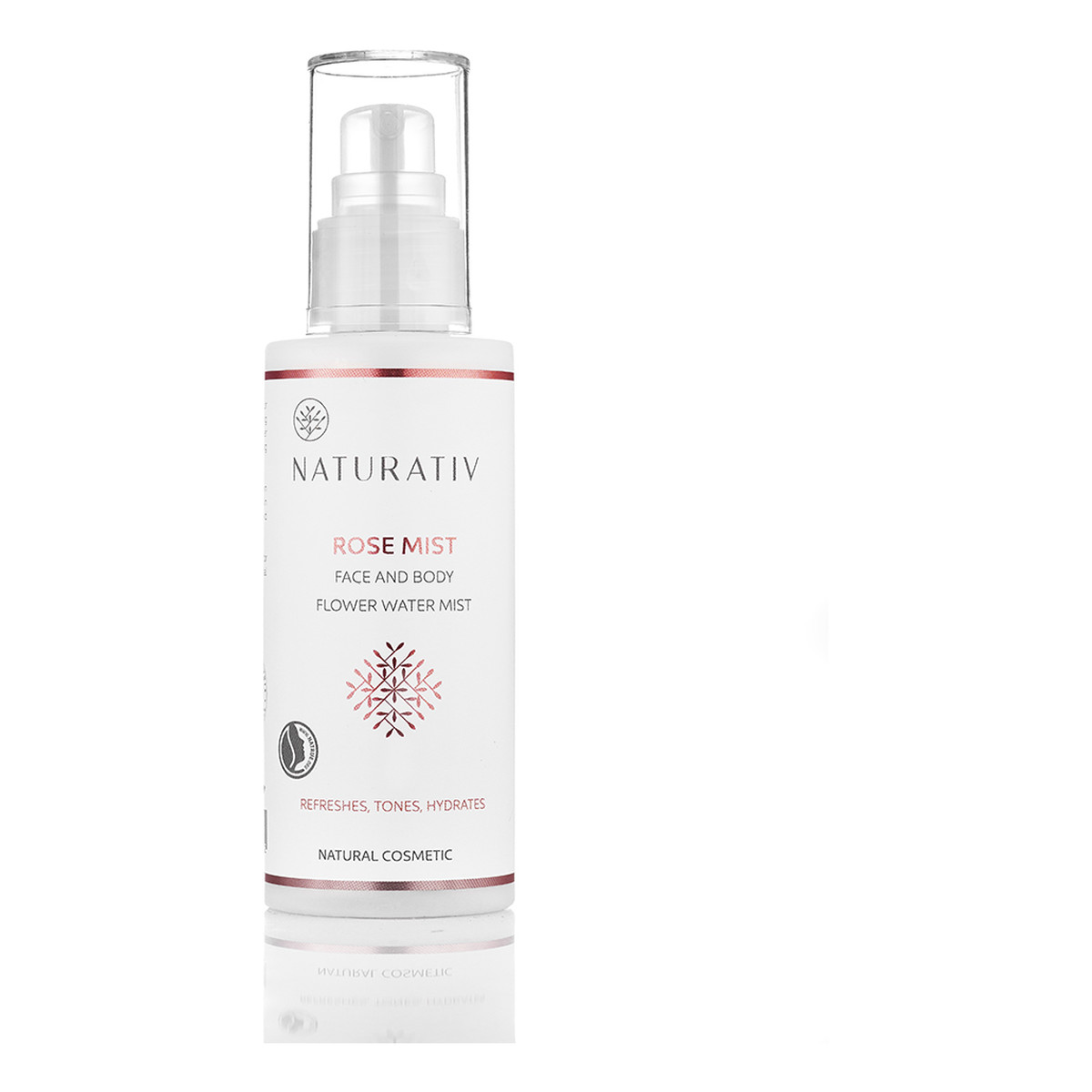 Naturativ Rose Mist Face & Body Flower Water Mist wodna Mgiełka do ciała róża 100ml