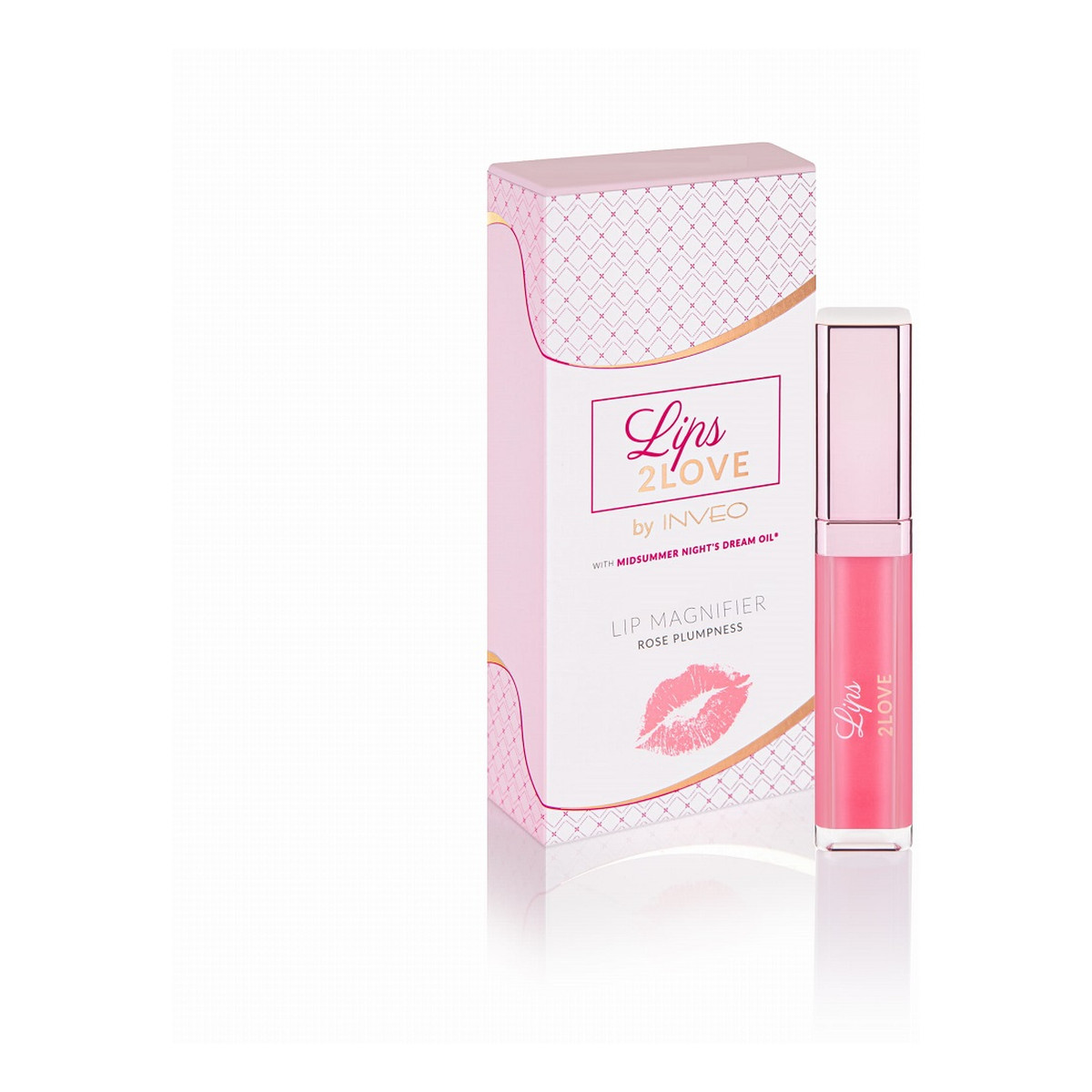 Inveo Lips 2 Love naturalny Balsam powiększający usta rose plumpness 6,5 ml 6.5ml