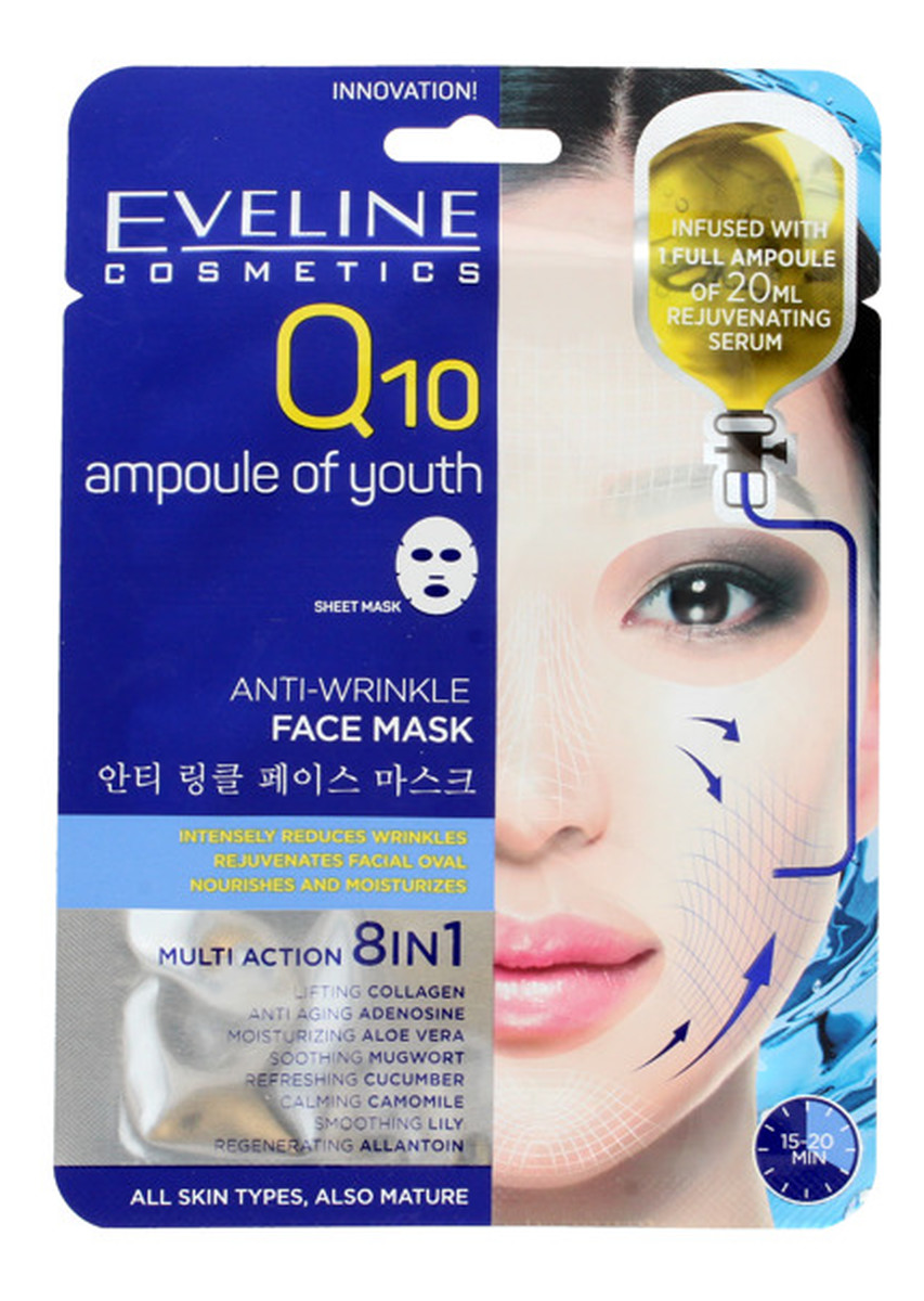 Maska na tkaninie Anti-Wrinkle 8w1