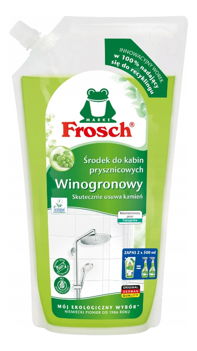 Winogronowy środek do kabin prysznicowych zapas
