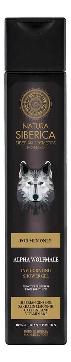 Naturalny orzeźwiający żel pod prysznic Alpha Wolfmale