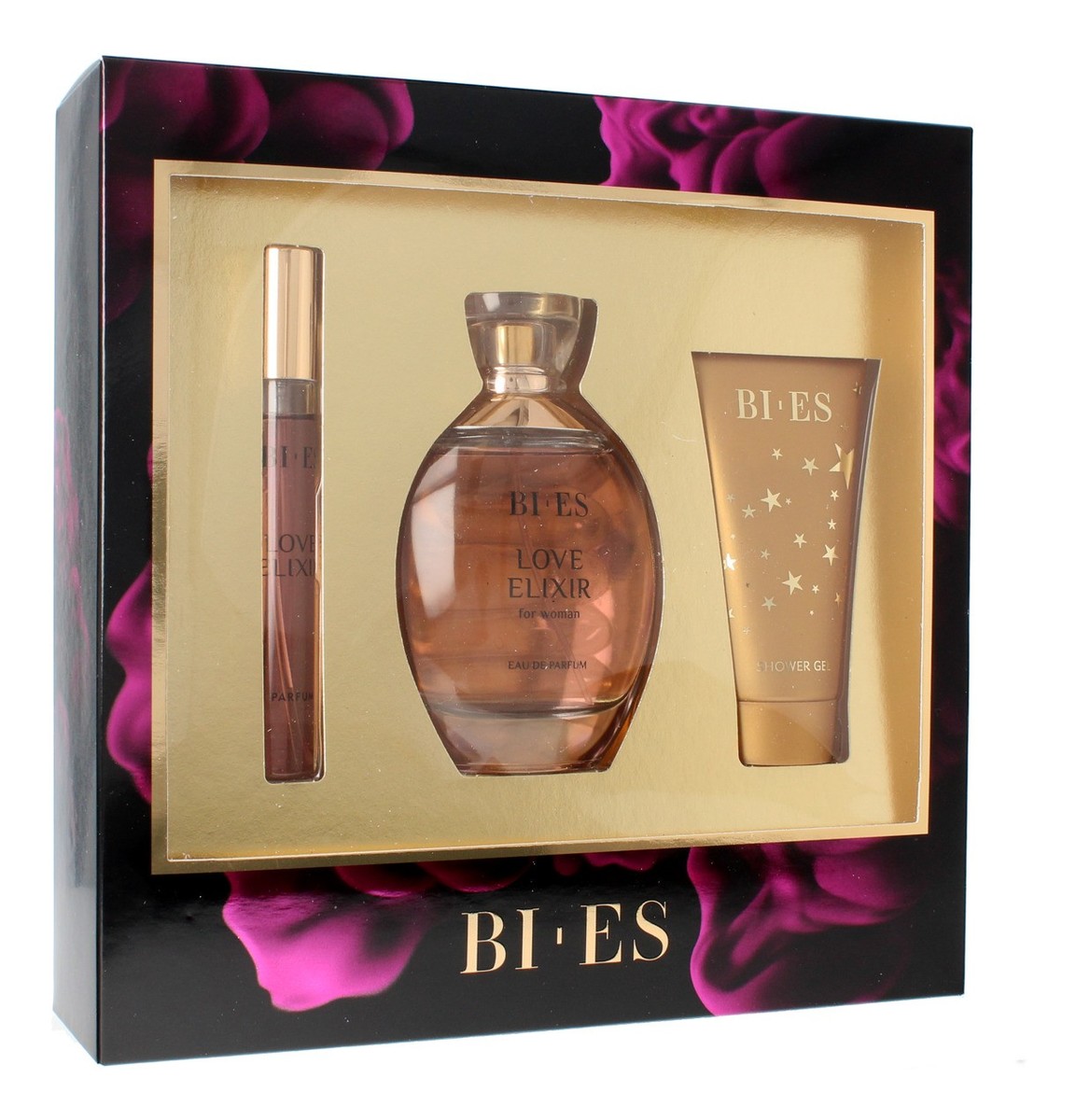 Love Elixir Komplet (woda perfumowana 100ml+parfum 12ml+żel pod prysznic 50ml)