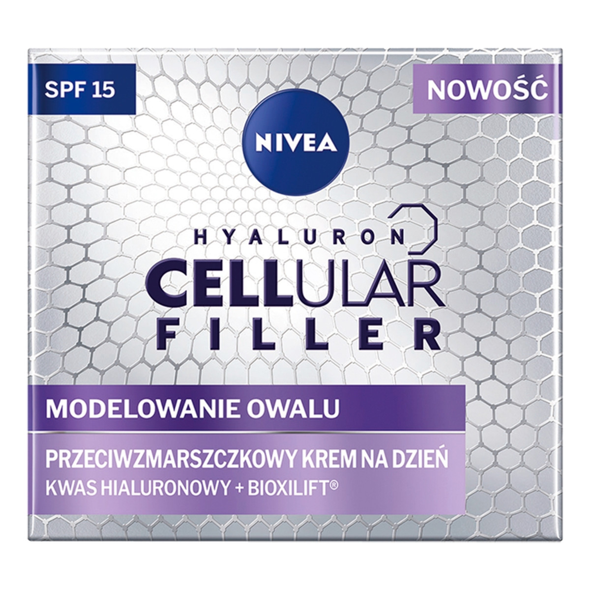 Nivea Hyaluron Cellular Filler + Modelowanie Owalu Krem przeciwzmarszczkowy na dzień spf15 50ml