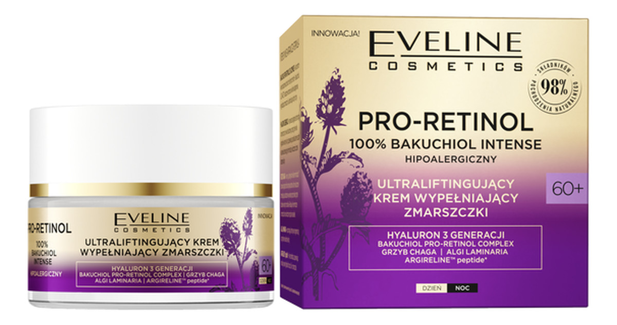 100% Bakuchiol Intense Ultraliftingujący krem wypełniający zmarszczki 60+