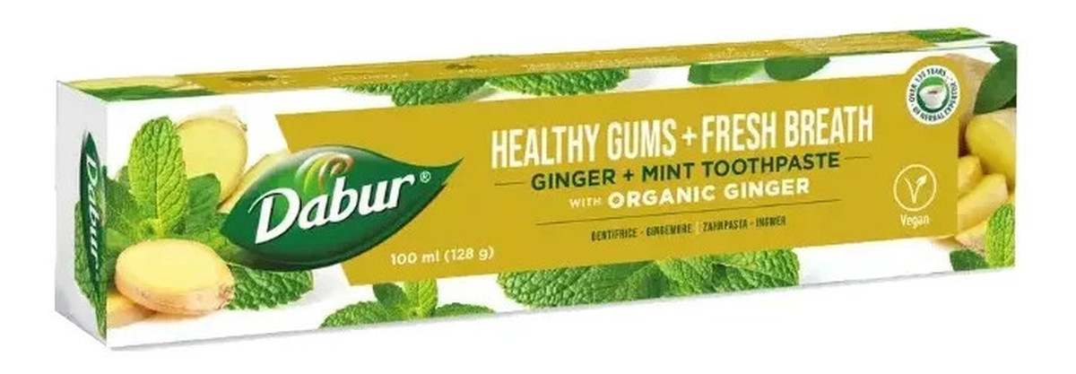 Pasta do zębów Dabur z Organicznym Imbirem i Mięta