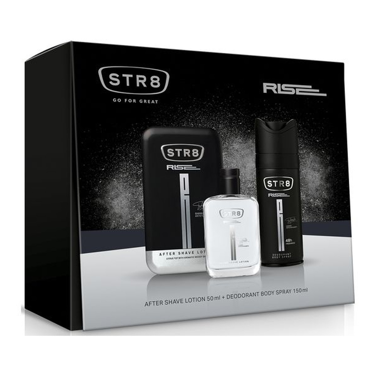 STR8 Rise zestaw prezentowy (woda po goleniu 50ml + dezodorant spray 150ml)
