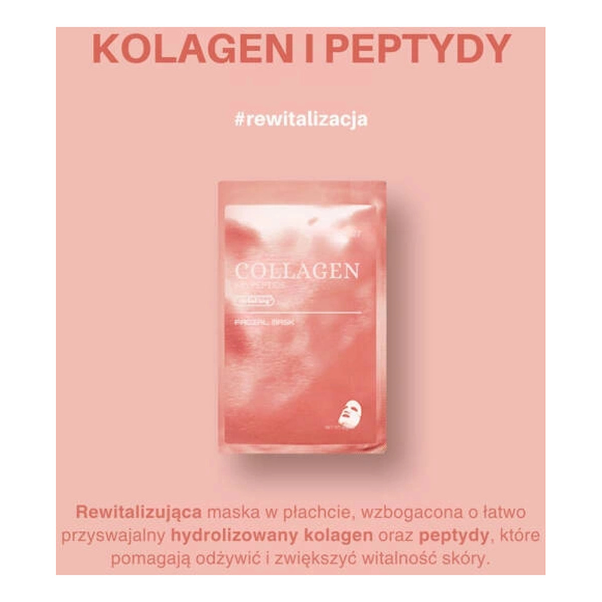 Skin627 Collagen With Peptide Facial Mask maska do twarzy w płacie 22ml