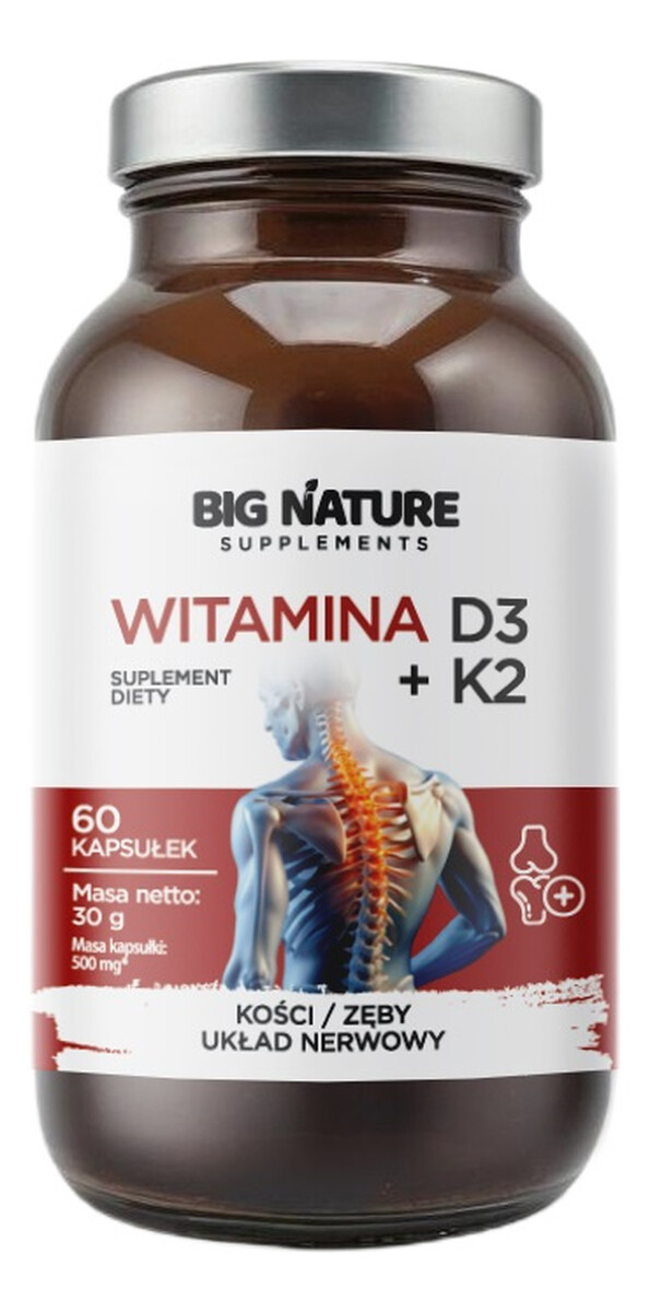Witamina d3 + k2 suplement diety 60 kapsułek