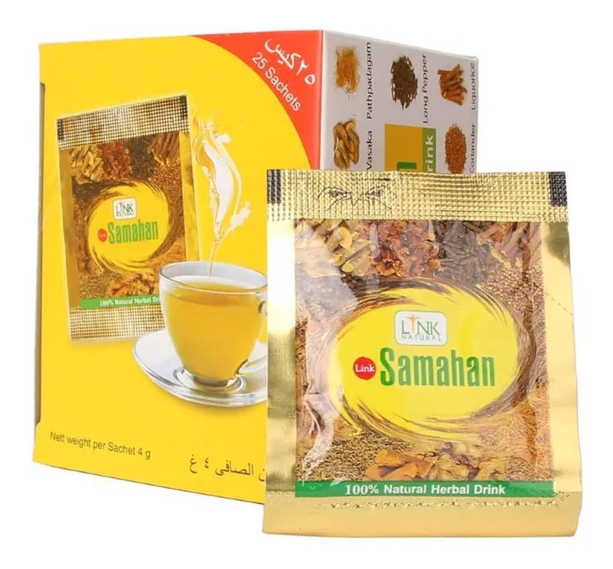 Samahan naturalna herbatka ajurwedyjska 25 saszetek