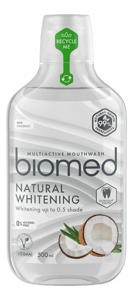 Płyn do płukania Natural Whitening Mięta + Kokos