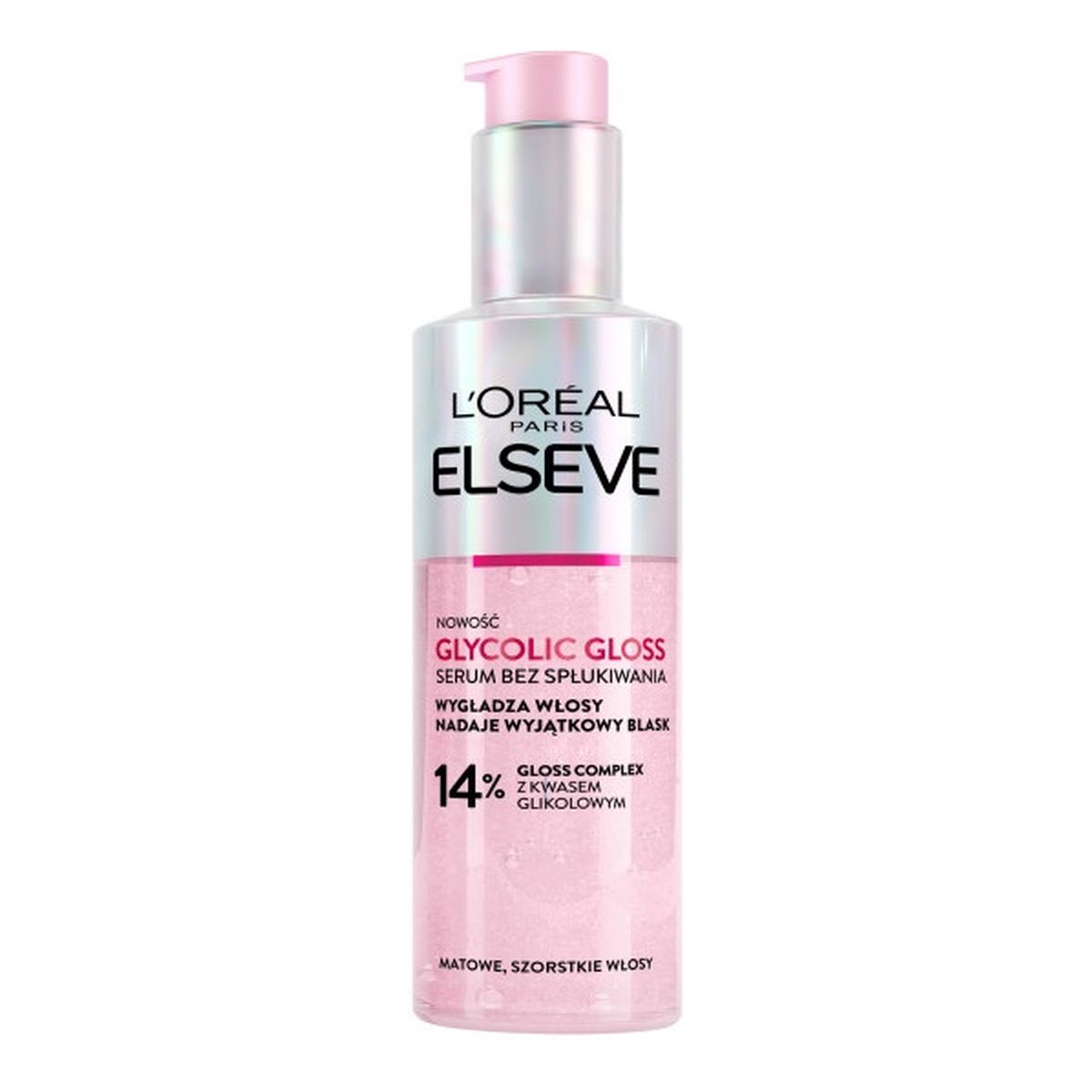 Elseve Glycolic Gloss serum bez spłukiwania do włosów szorstkich i matowych 150ml