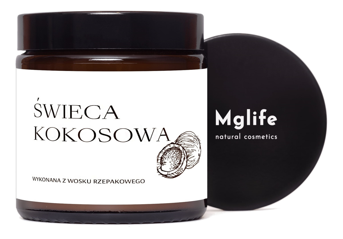 Świeca rzepakowa kokosowa