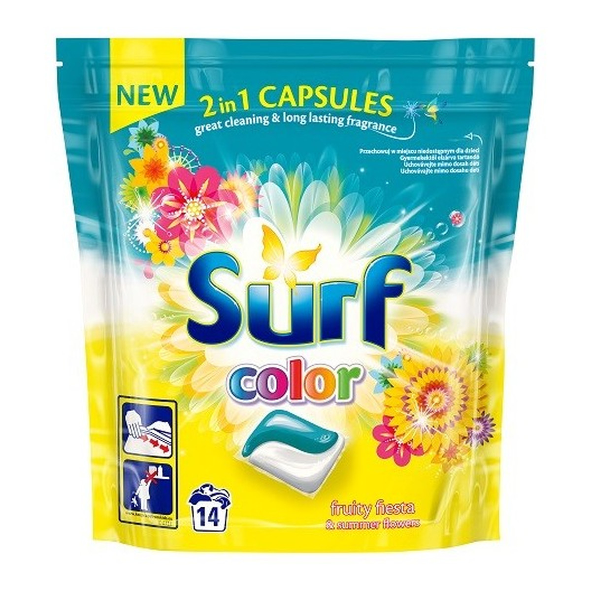 Surf Color Kapsułki do prania do koloru Fruity Fiesta & Summer Flowers 14szt