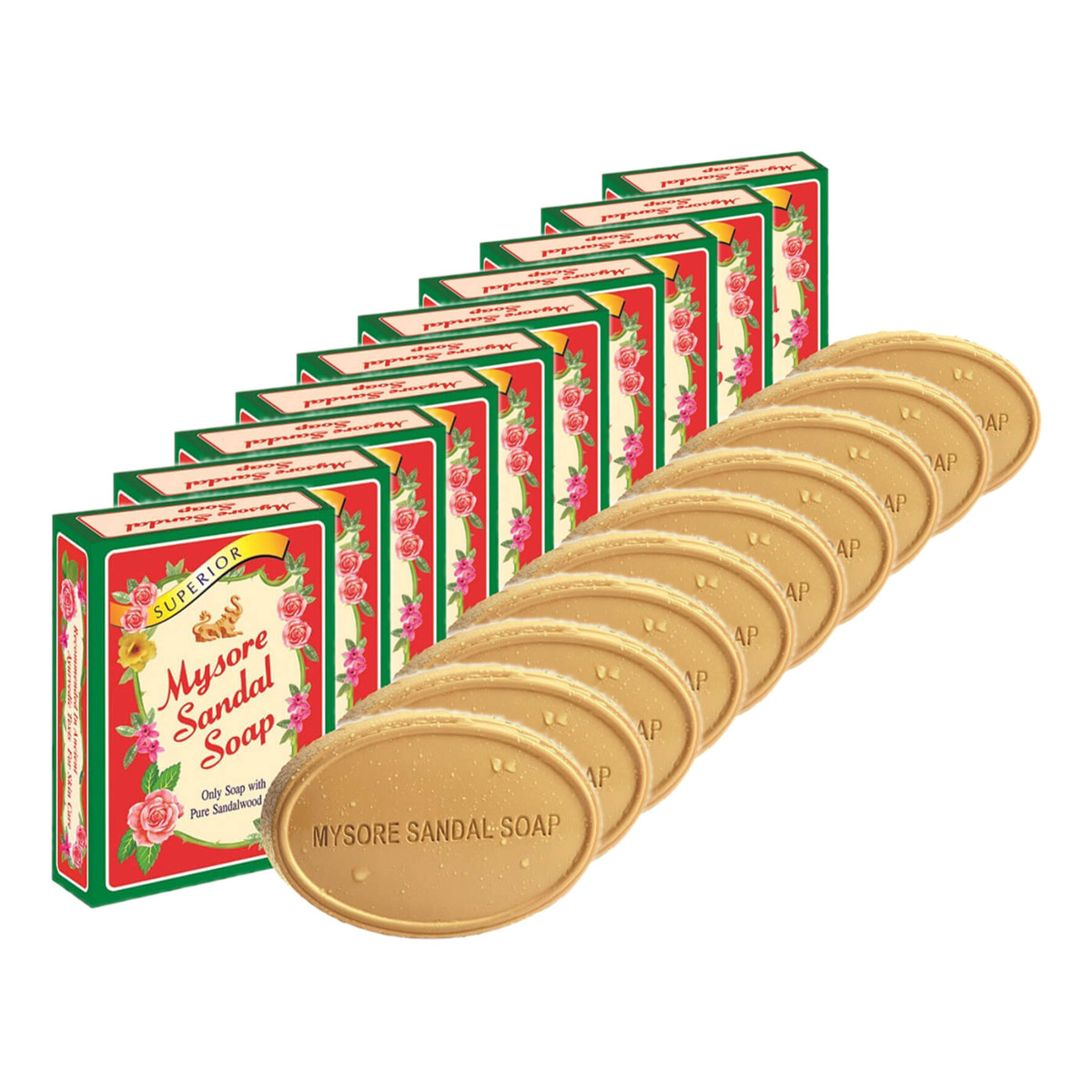 Mysore Mydło sandałowe Ajurwedyjskie 10x150g