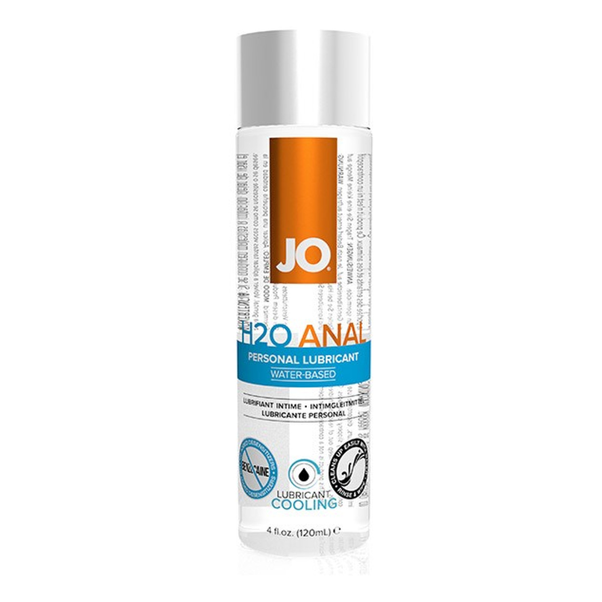 System Jo H2o anal cooling personal lubricant chłodzący lubrykant analny na bazie wody 120ml
