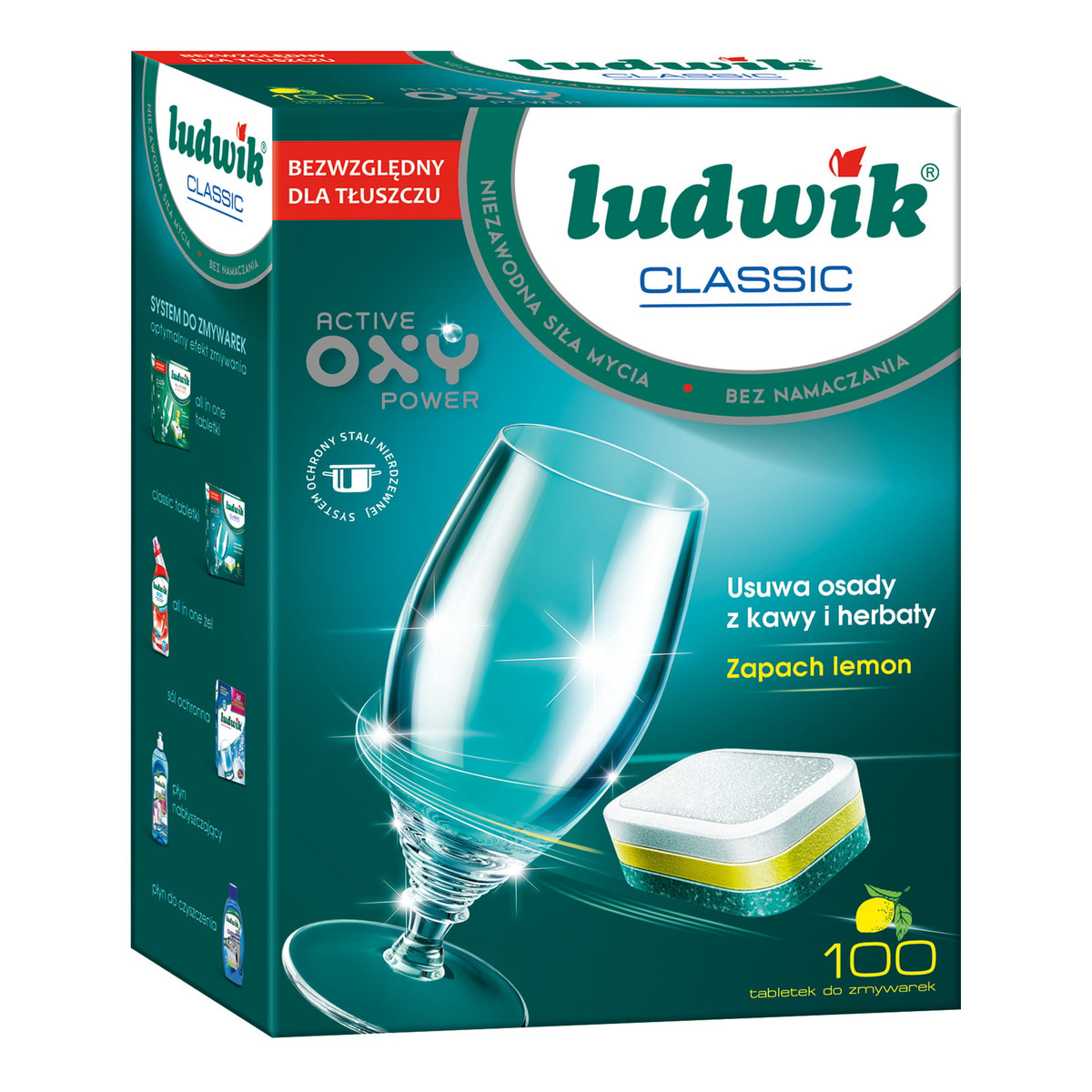 Ludwik Tabletki do zmywarek Classic lemon 100szt