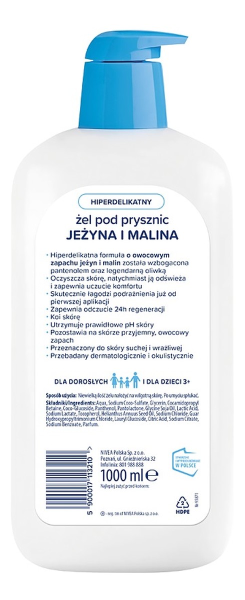 żel pod prysznic Jeżyna i Malina