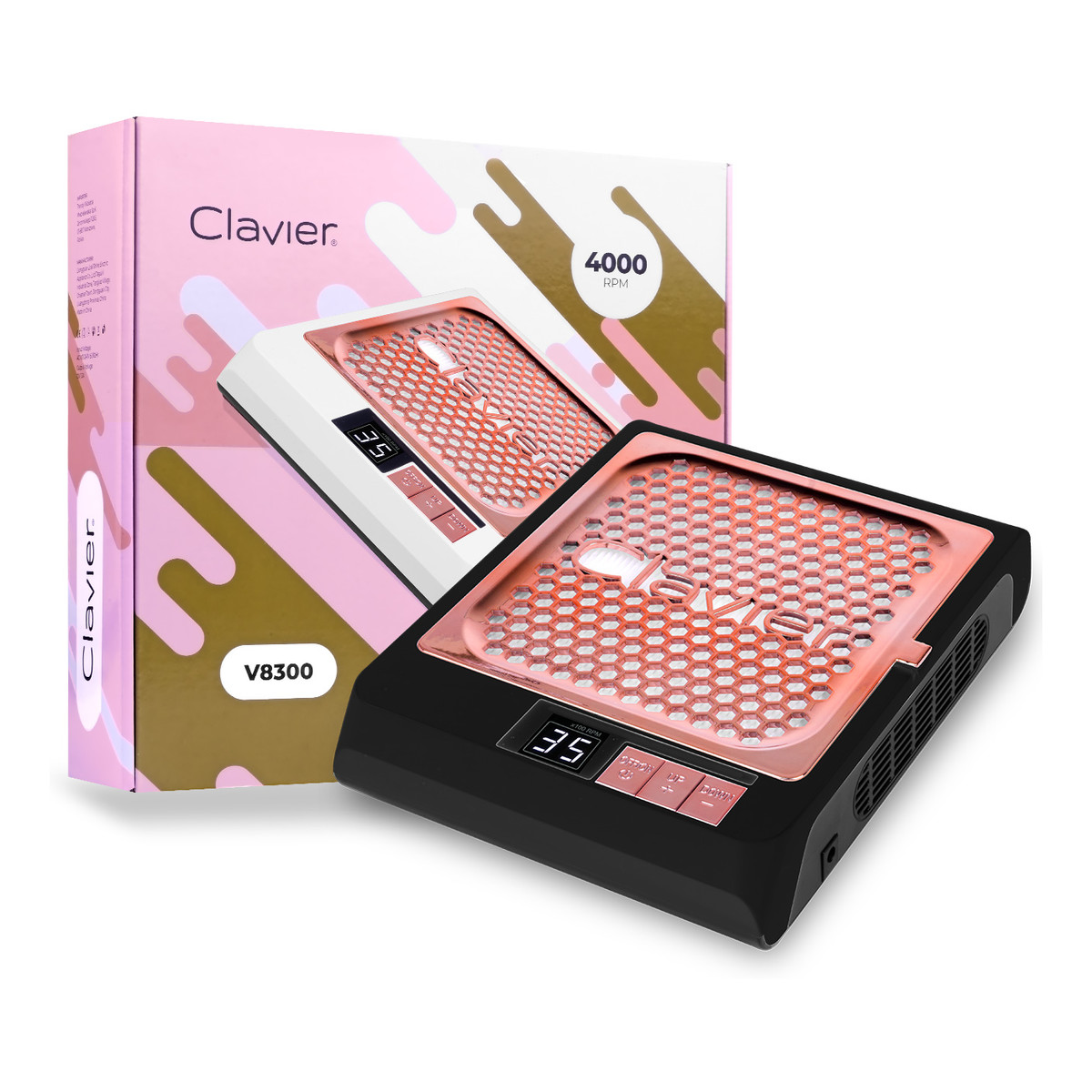 Clavier Pochłaniacz pyłu V8300 20W do manicure i pedicure