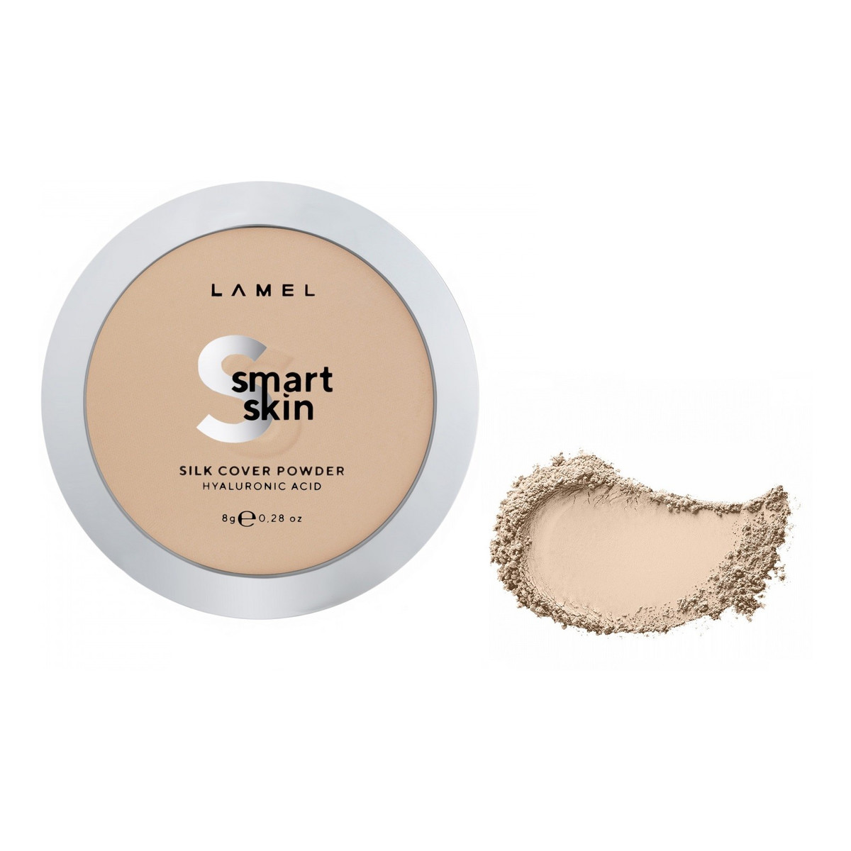 Lamel Smart Skin Puder kompaktowy do twarzy Silk Cover 8g