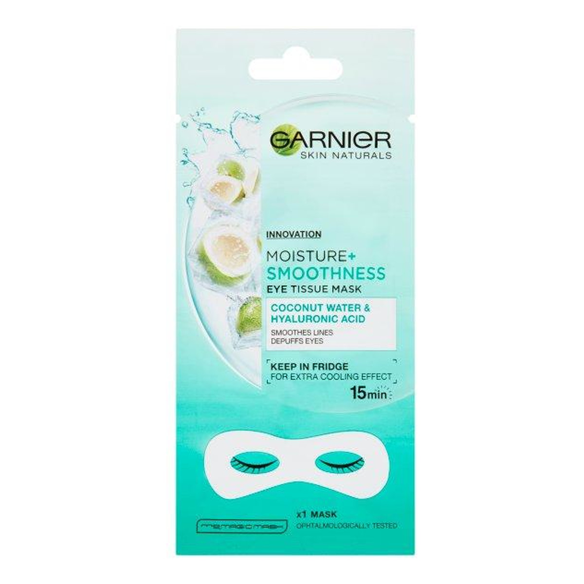 Garnier Skin Naturals Moisture+ Maska pod oczy Coconut Water & Hyaluronic Acid 6g