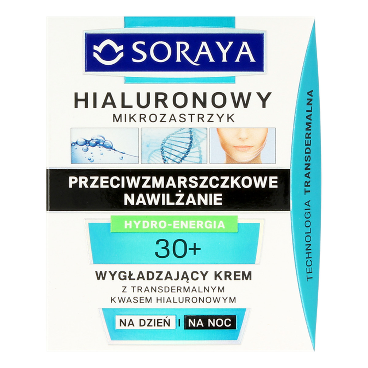 Soraya Hydro Energia 30+ Hialuronowy Mikrozastrzyk Wygładzający Krem Na Dzień i Noc 50ml