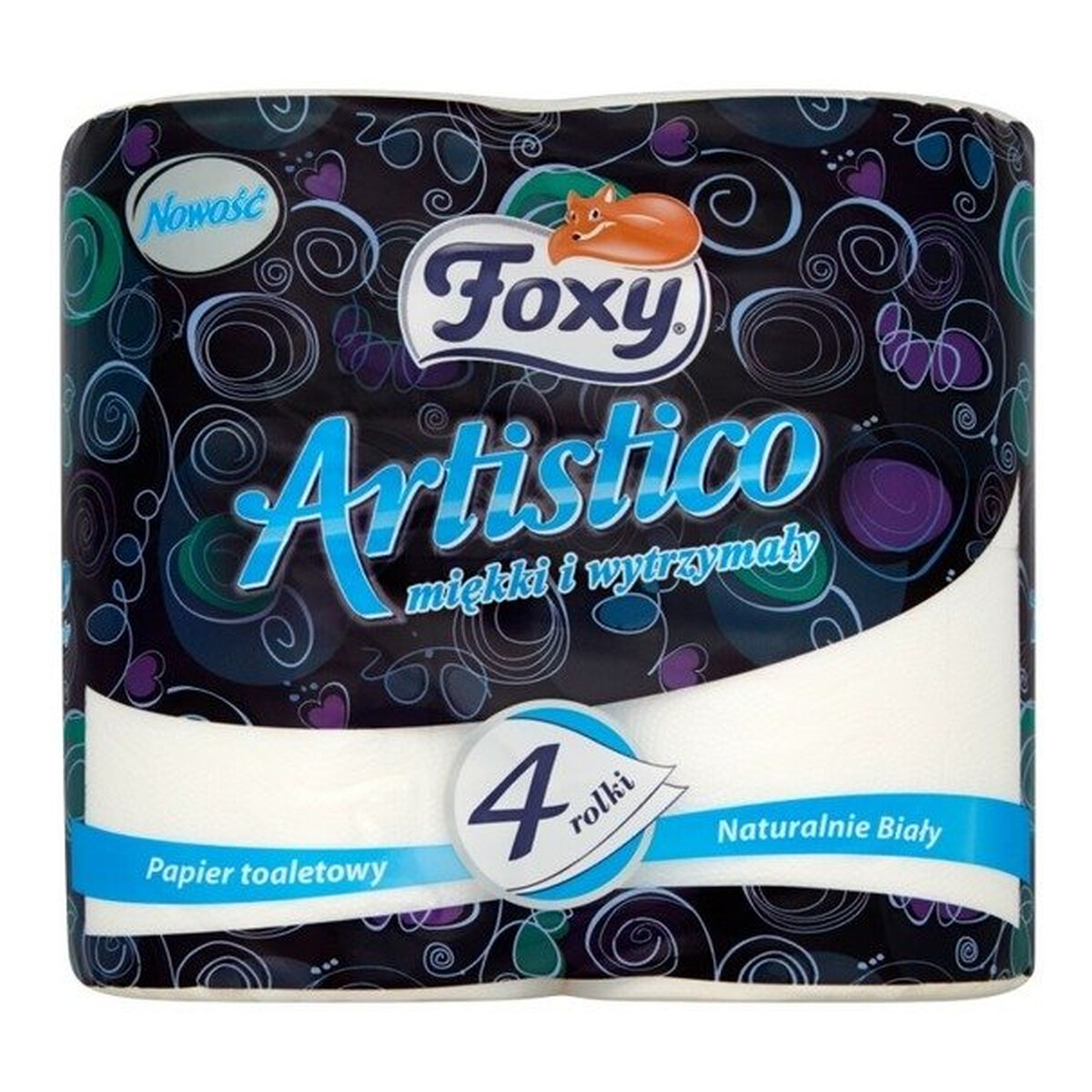 Foxy Artistico Papier toaletowy naturalnie biały 4 rolki