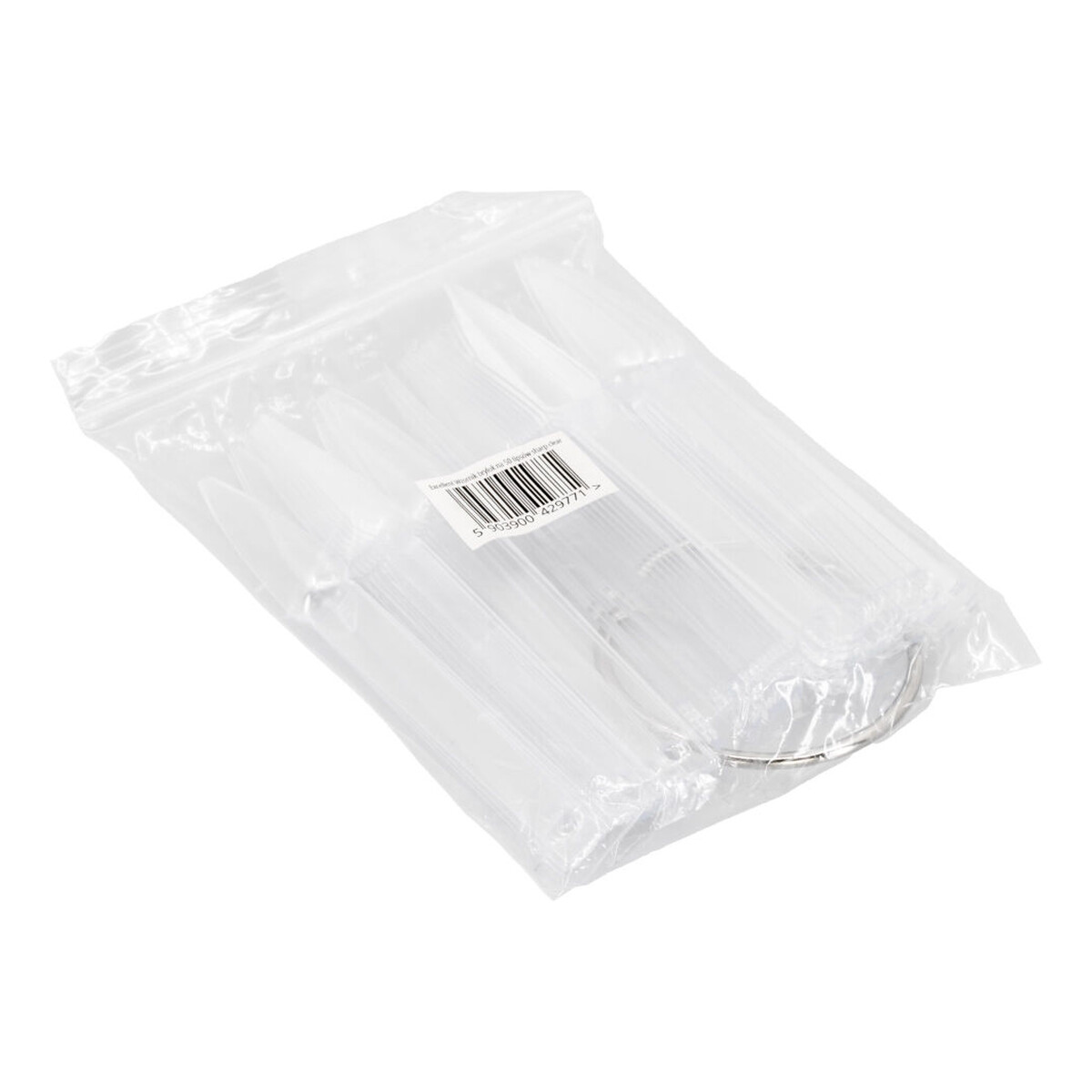 Excellent PRO Sharp clear transparentny wzornik brylok w kształcie szpica 50szt