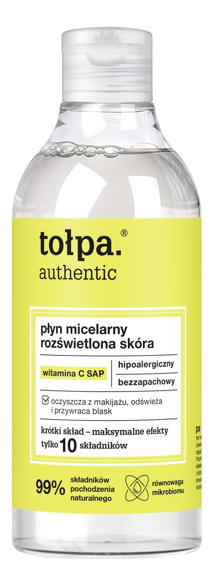 Authentic płyn micelarny-rozświetlona skóra