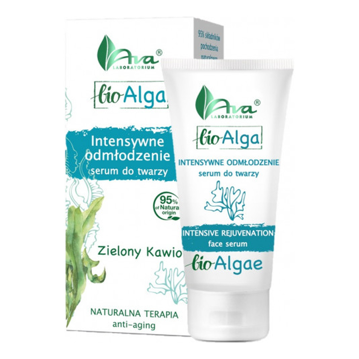 Ava Laboratorium Bio Alga Zielony Kawior Intensywne odmłodzenie serum do twarzy 50ml