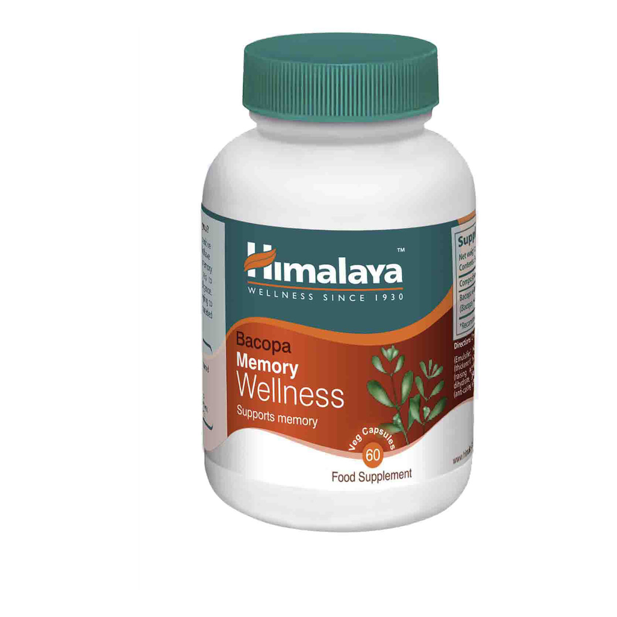 Himalaya Healthcare Memory Wellness suplement diety wspomagający pamięć Bacopa 60 Kapsułek