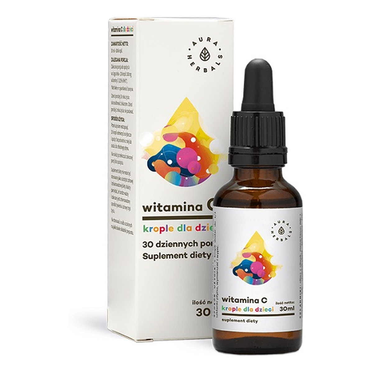 Aura Herbals Witamina c dla dzieci suplement diety 30ml