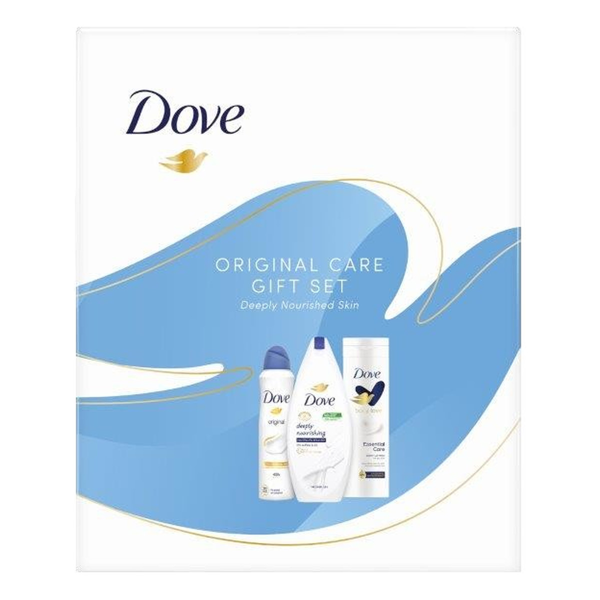 Dove Original Care Zestaw prezentowy deo spray 150ml+żel pod prysznic 250ml+balsam do ciała 250ml