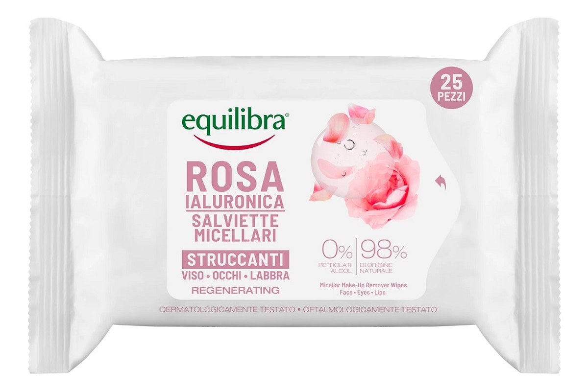 Micellar Make-Up Remover Wipes różane micelarne chusteczki do demakijażu z kwasem hialuronowym 25szt.