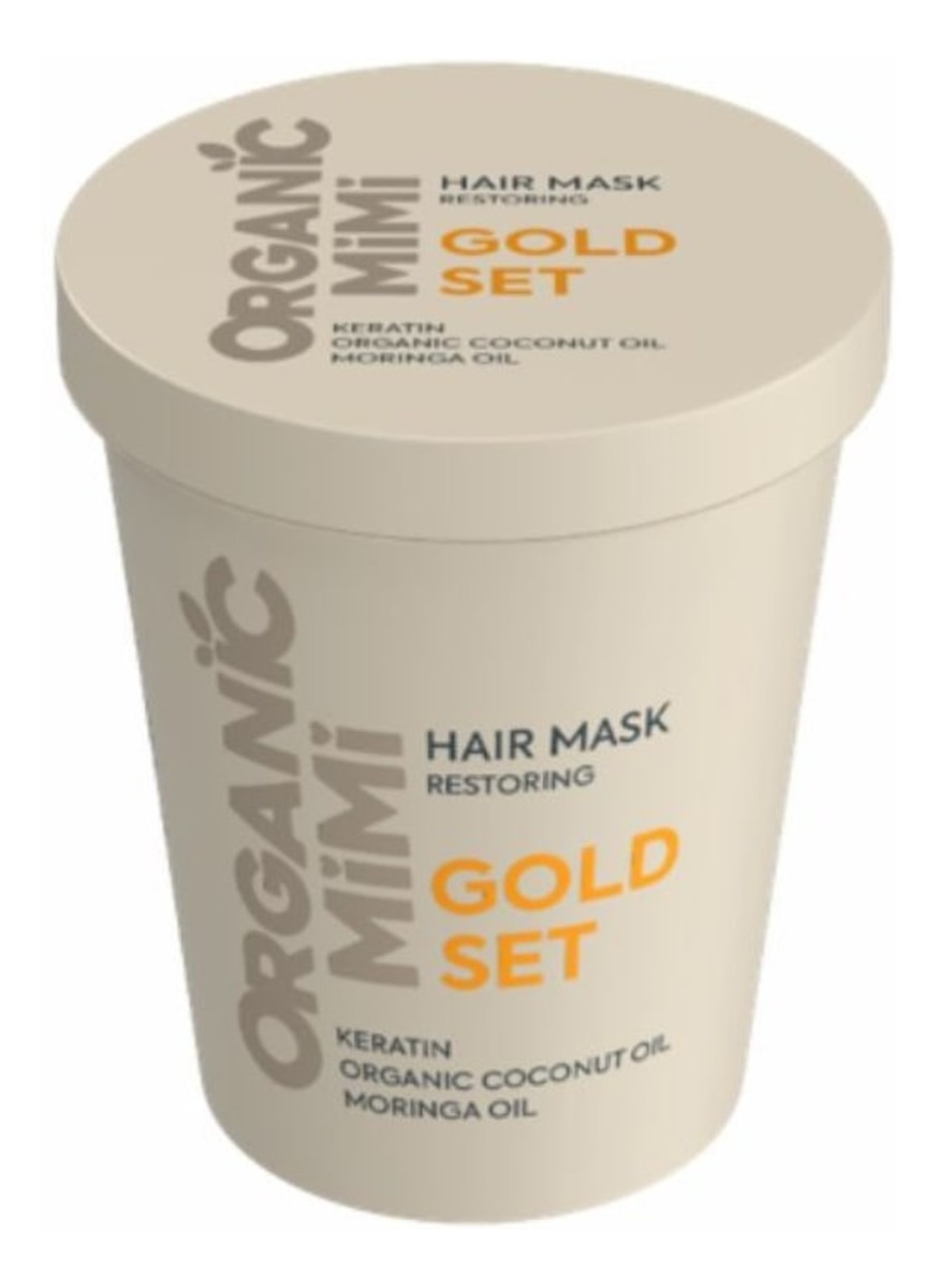Maska do włosów zniszczonych Gold Set