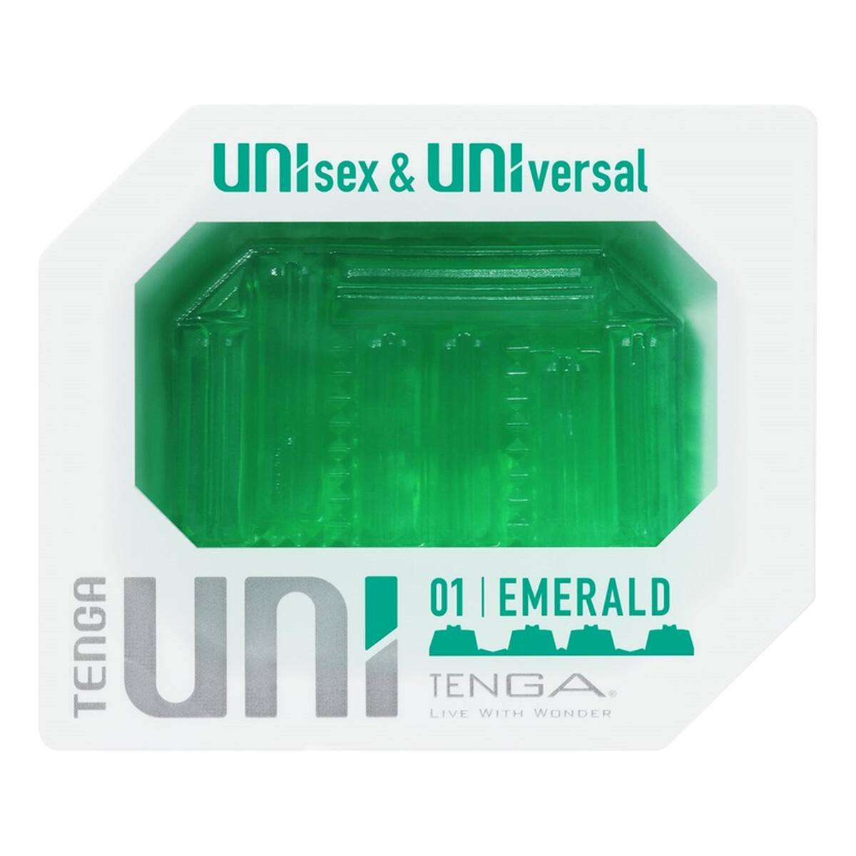Tenga Uni emerald uniwersalna nakładka masturbująca