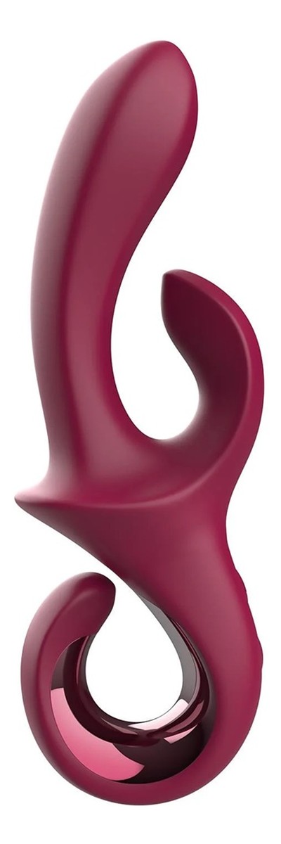 Glam duo vibrator wibrator duo z powiększoną główką czerwony