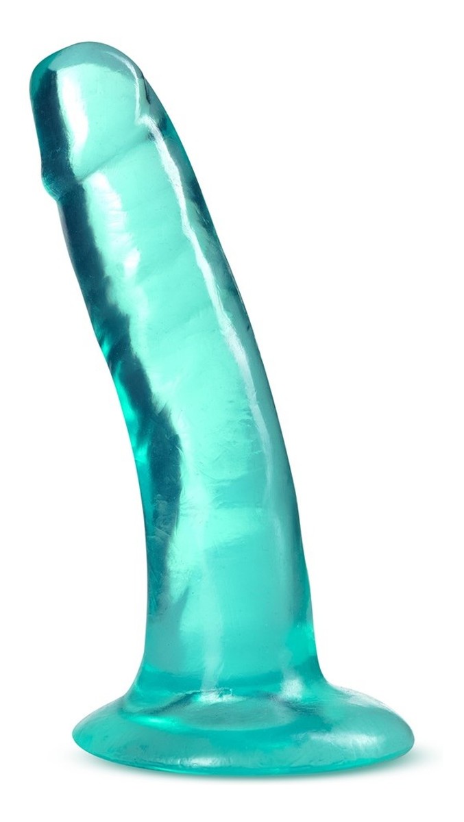 B yours plus hard n' happy transparentne dildo z przyssawką teal