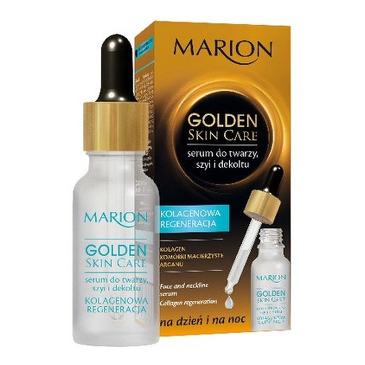 Marion Golden Skin Care Kolagenowa Regeneracja Serum Do Twarzy Szyi i Dekoltu 20ml