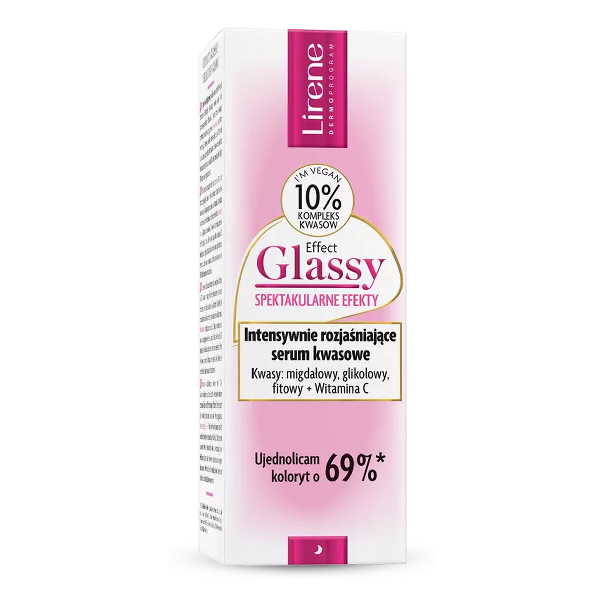 Lirene Effect Glassy Intensywnie Rozświetlające Serum Kwasowe 30ml
