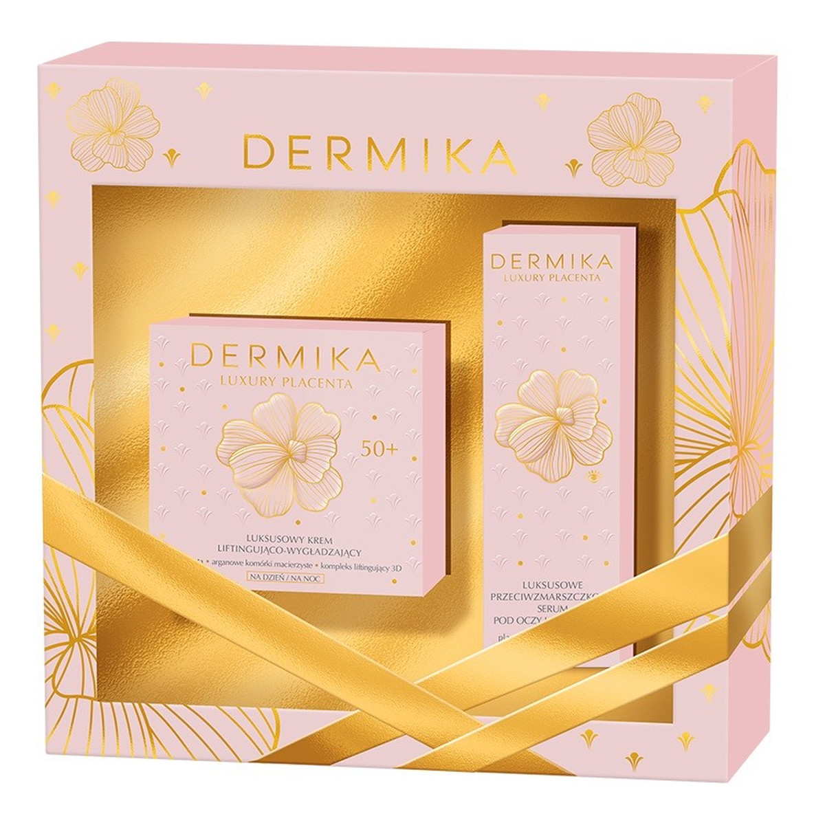 Dermika Luxury Placenta Zestaw prezentowy 50+ Krem na dzień i noc + Serum pod oczy