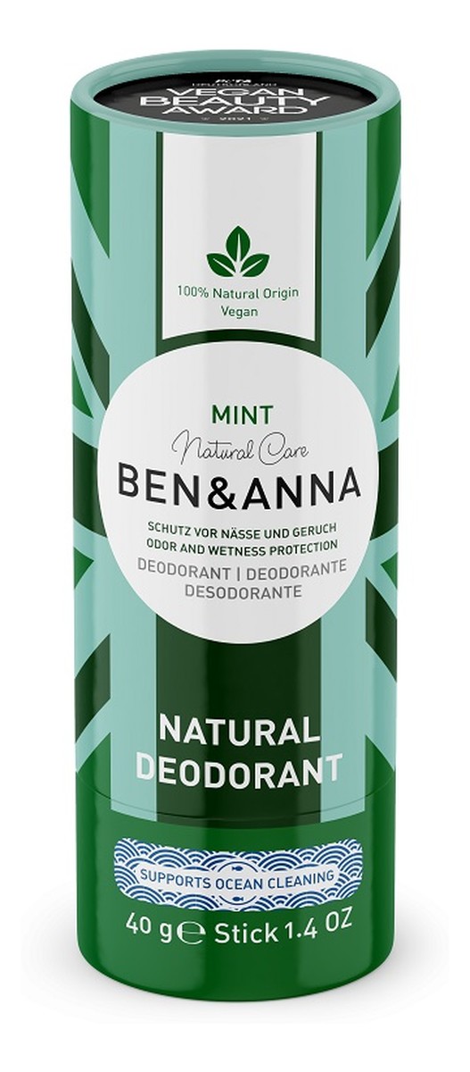 Deodorant naturalny dezodorant na bazie sody sztyft kartonowy Mint