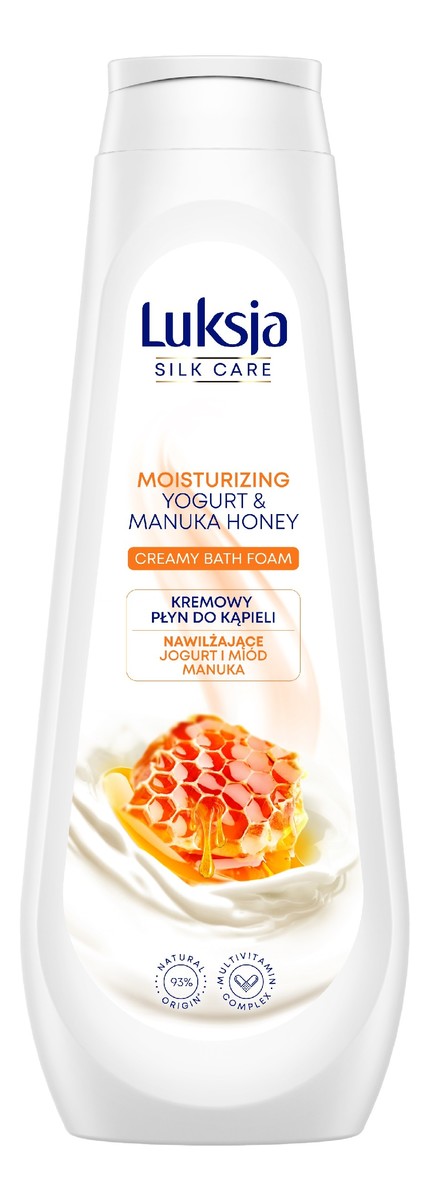 Kremowy Płyn do kąpieli - Nawilżające Jogurt i Miód Manuka
