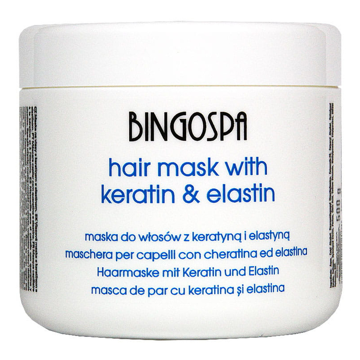 BingoSpa Maska do włosów keratyna z elastyną 500g