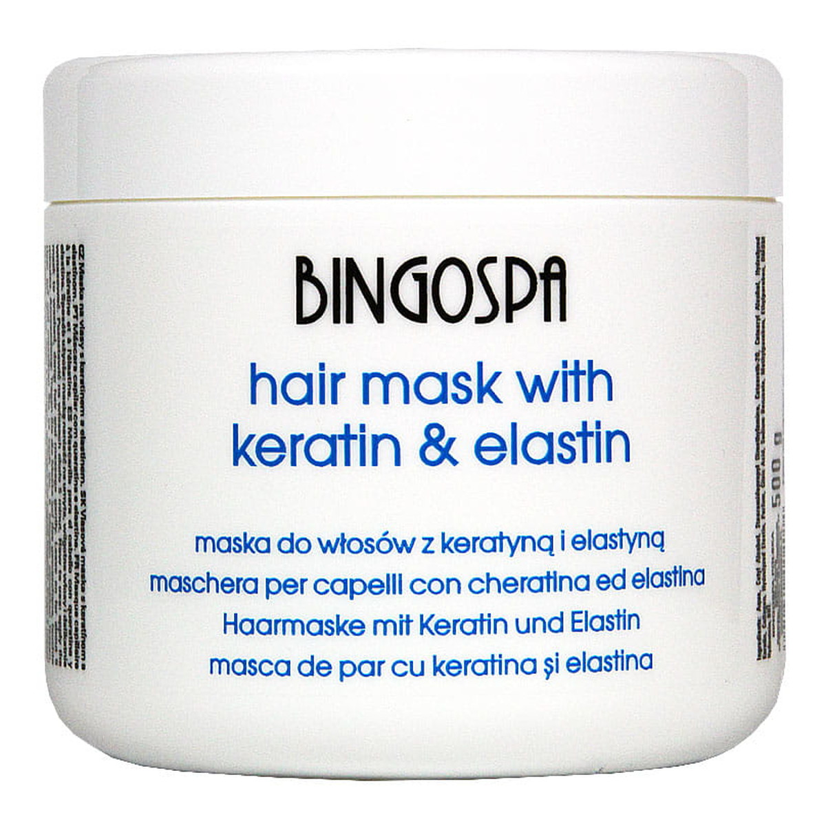 BINGOSPA Maska do włosów keratyna z elastyną 500g