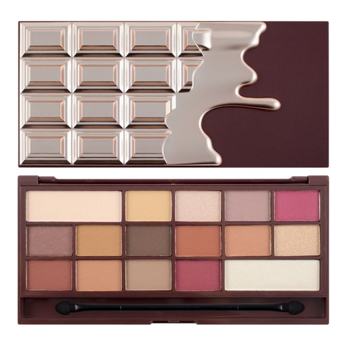 Makeup Revolution I Heart Makeup Palette Zestaw cieni do powiek Chocolate Elixir 22g