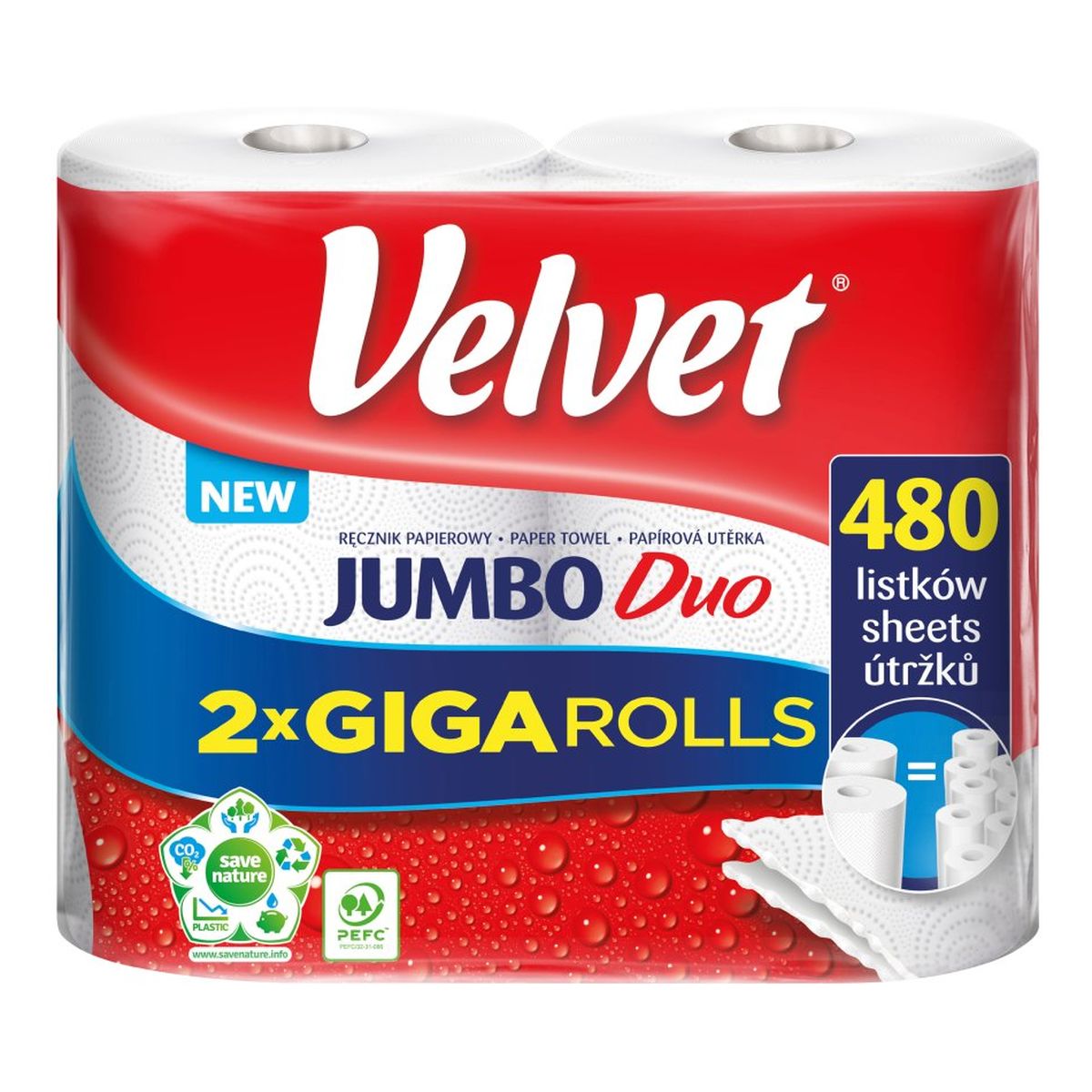 Velvet Jumbo Duo Ręcznik papierowy
