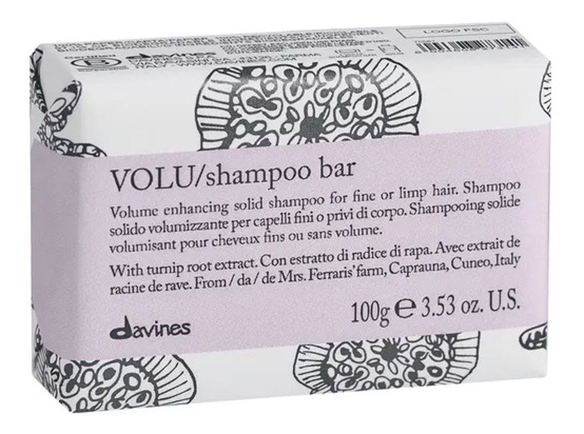 Essential Haircare VOLU Shampoo Bar nawilżający szampon w kostce do włosów suchych i odwodnionych