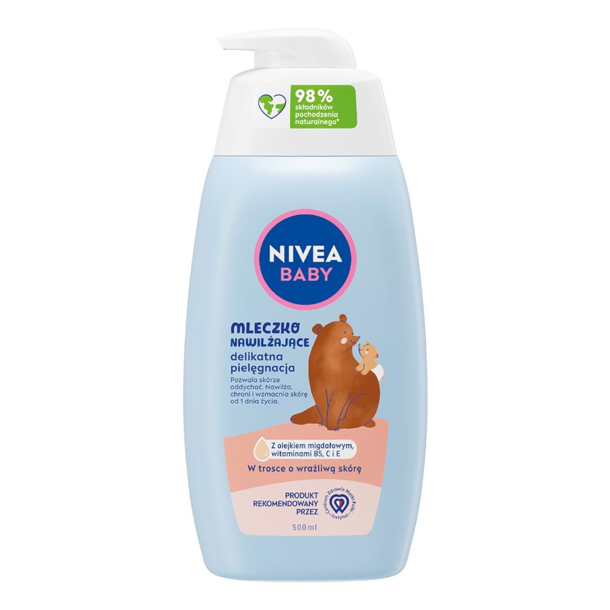 Nivea Baby Mleczko nawilżające delikatna pielęgnacja 500ml